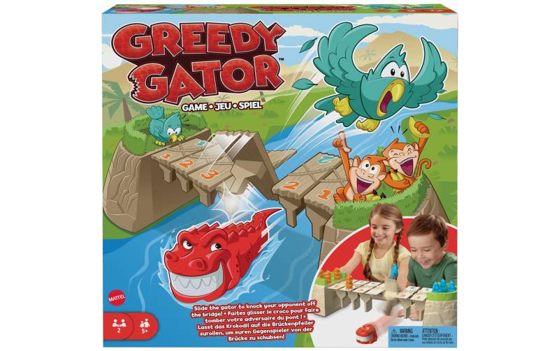 Mattel games Spiel »Kinderspiel Greedy Gator DE / FR / EN« von MATTEL GAMES