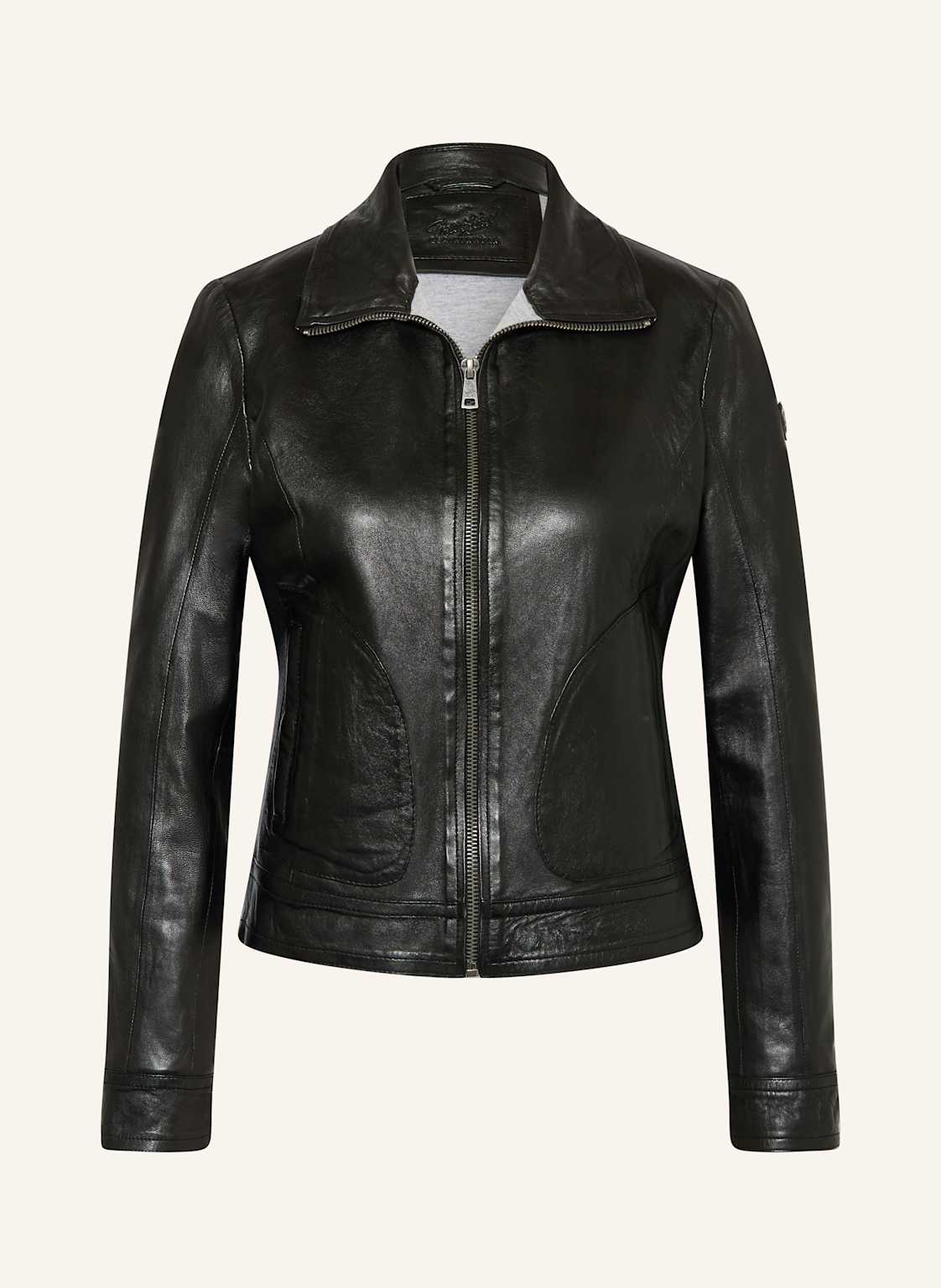 Mauritius Lederjacke Mwlusan Im Materialmix schwarz Mauritius Lederjacke Mwlusan Im Materialmix schwarz von MAURITIUS