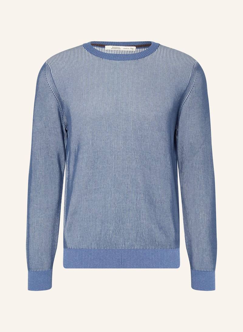 Maurizio  Baldassari Pullover Vanise Mit Seide blau von MAURIZIO  BALDASSARI