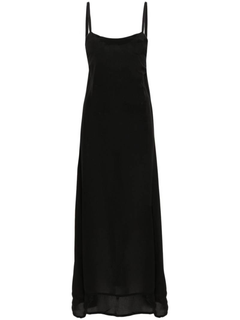 MAURIZIO MYKONOS sleeveless silk dress - Black von MAURIZIO MYKONOS