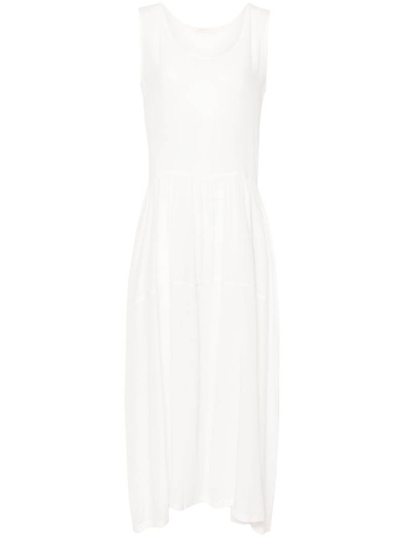 MAURIZIO MYKONOS tiered silk maxi dress - White von MAURIZIO MYKONOS