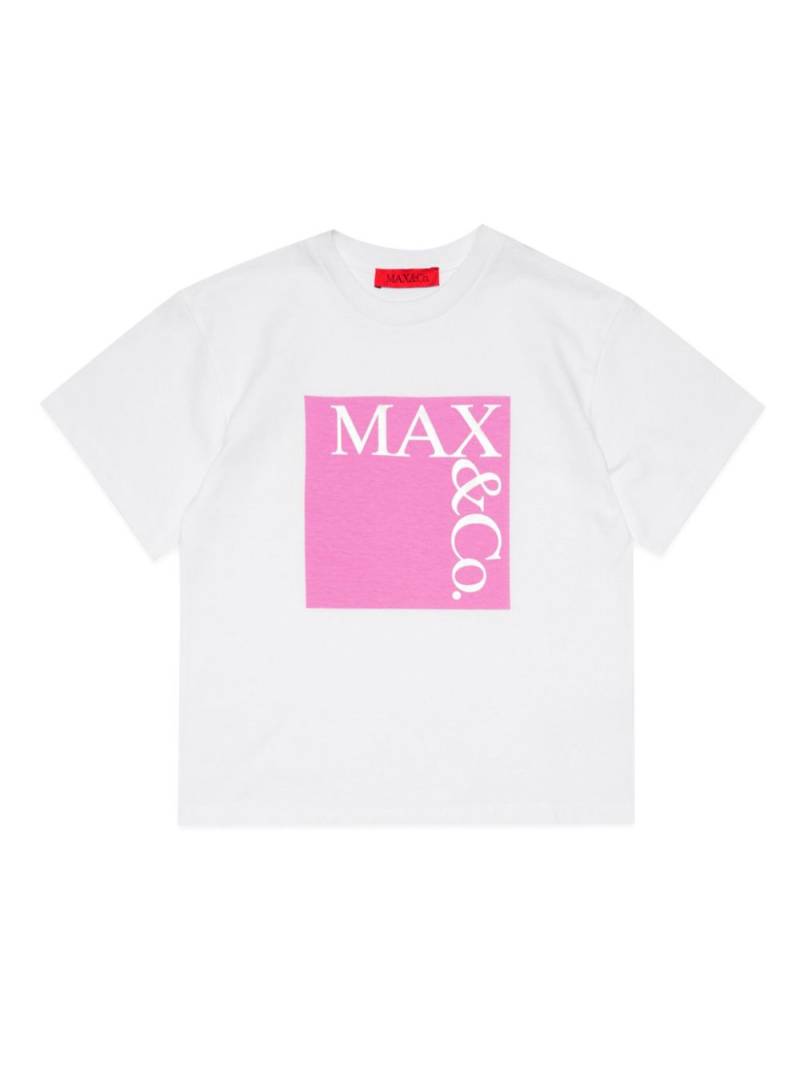 MAX&Co. Kids Icona cotton T-shirt - White von MAX&Co. Kids