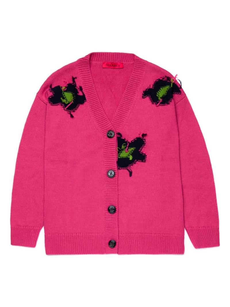 MAX&Co. Kids V-neck button-up cardigan - Pink von MAX&Co. Kids