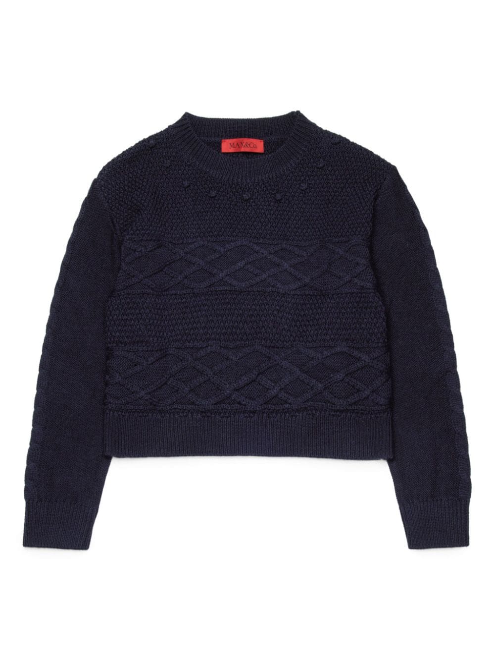 MAX&Co. Kids cable-knit jumper - Blue von MAX&Co. Kids