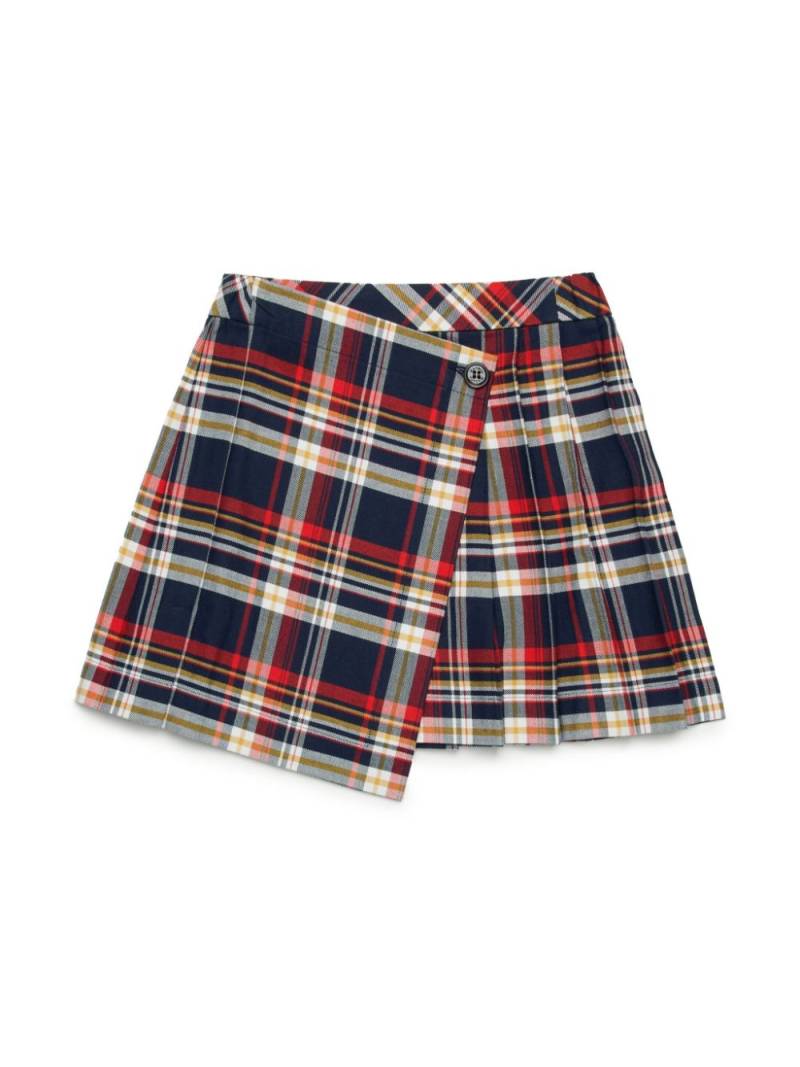 MAX&Co. Kids checked cotton skirt - Blue von MAX&Co. Kids