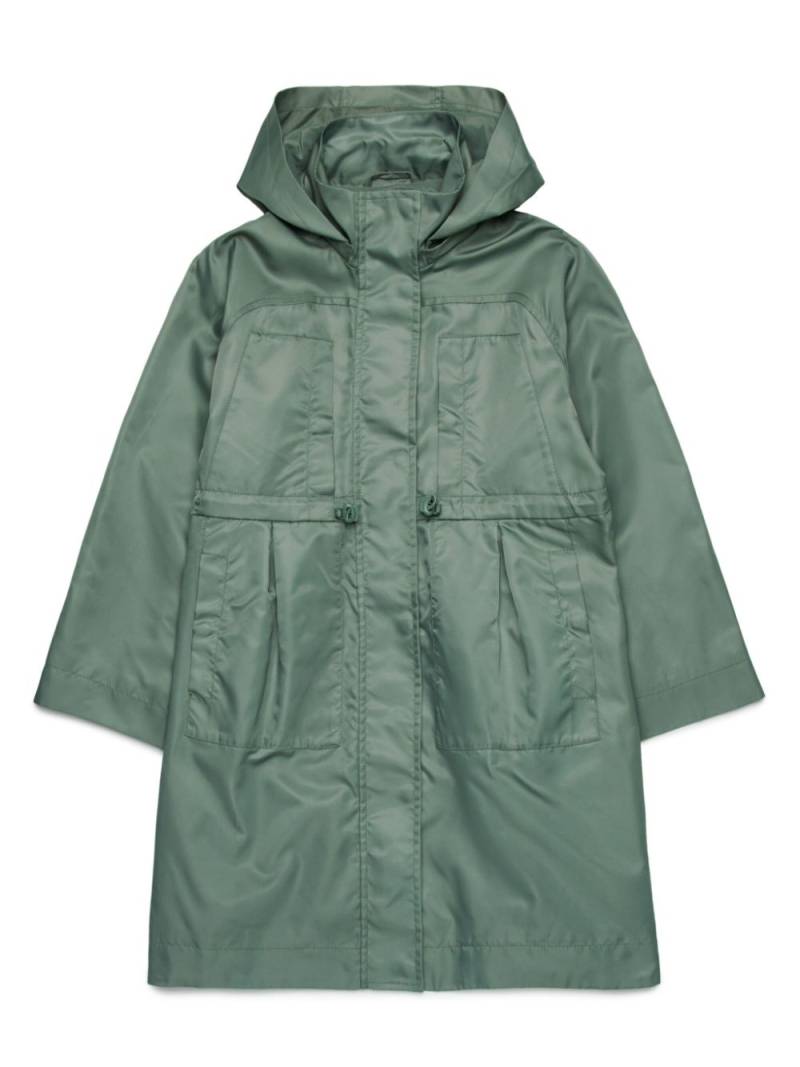 MAX&Co. Kids drawstring-waistband hooded coat - Green von MAX&Co. Kids