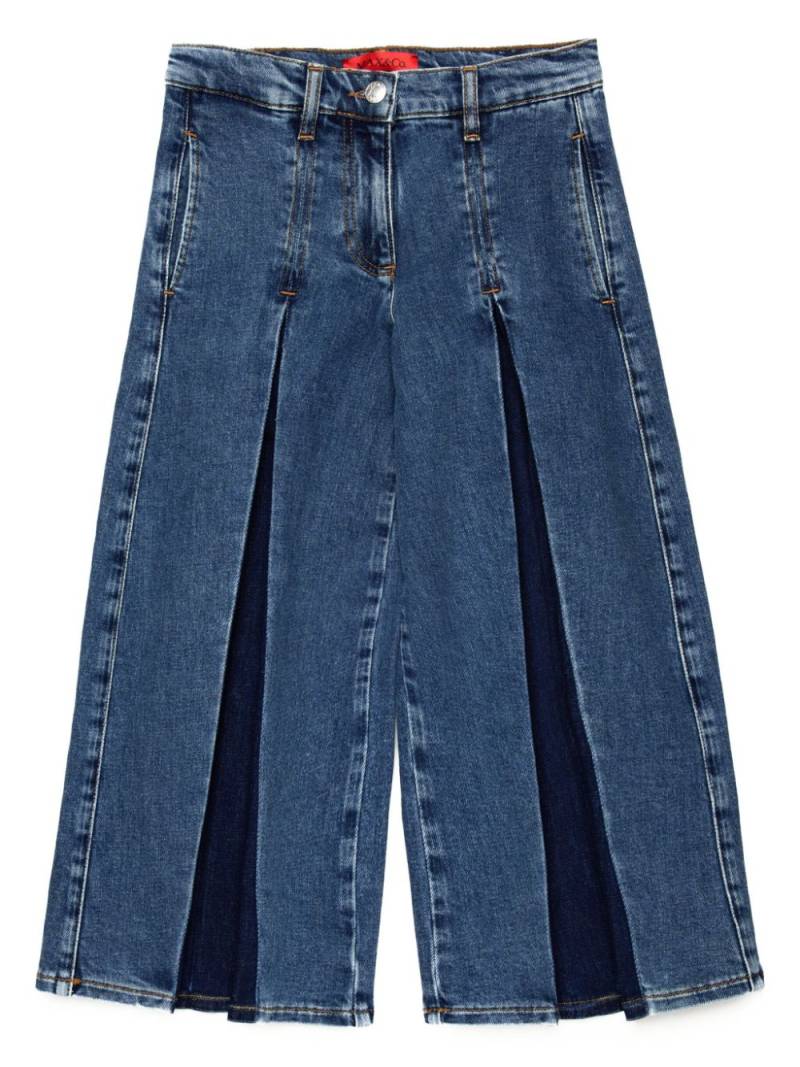 MAX&Co. Kids inverted-pleat wide-leg jeans - Blue von MAX&Co. Kids