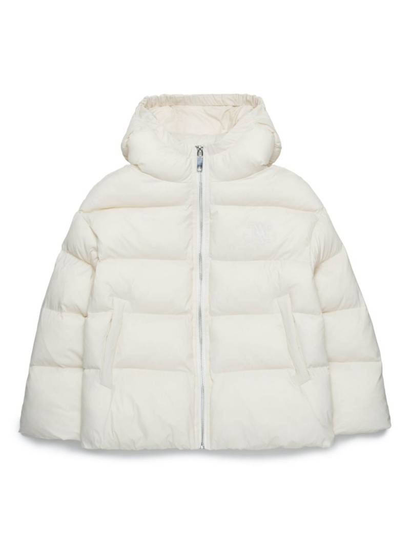 MAX&Co. Kids logo-print puffer jacket - White von MAX&Co. Kids