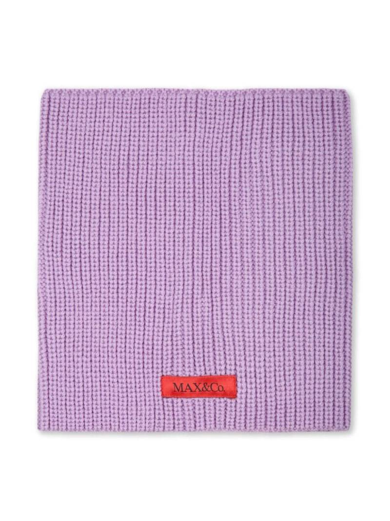 MAX&Co. Kids mini logo tag scarf - Purple von MAX&Co. Kids