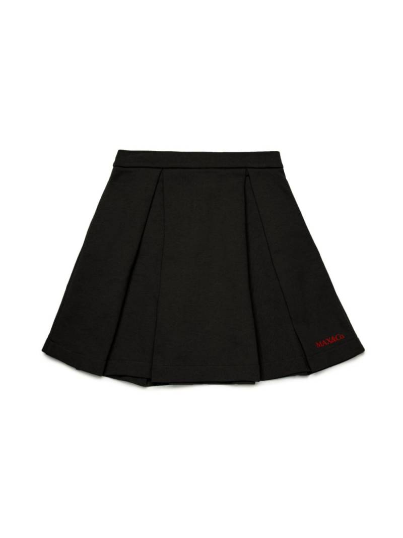 MAX&Co. Kids pleated knee-length skirt - Black von MAX&Co. Kids