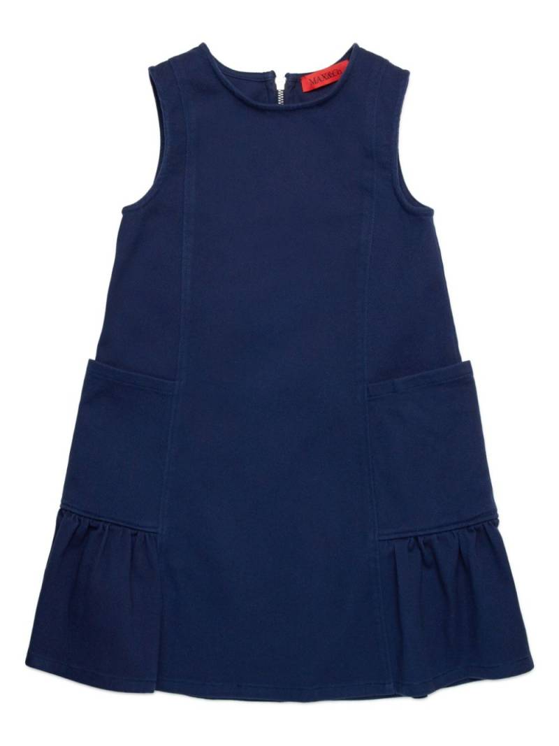 MAX&Co. Kids ruffle-hem sleeveless dress - Blue von MAX&Co. Kids