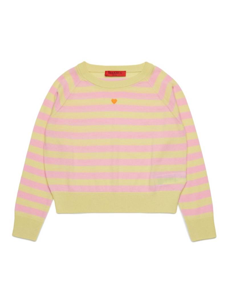 MAX&Co. Kids striped wool sweater - Pink von MAX&Co. Kids