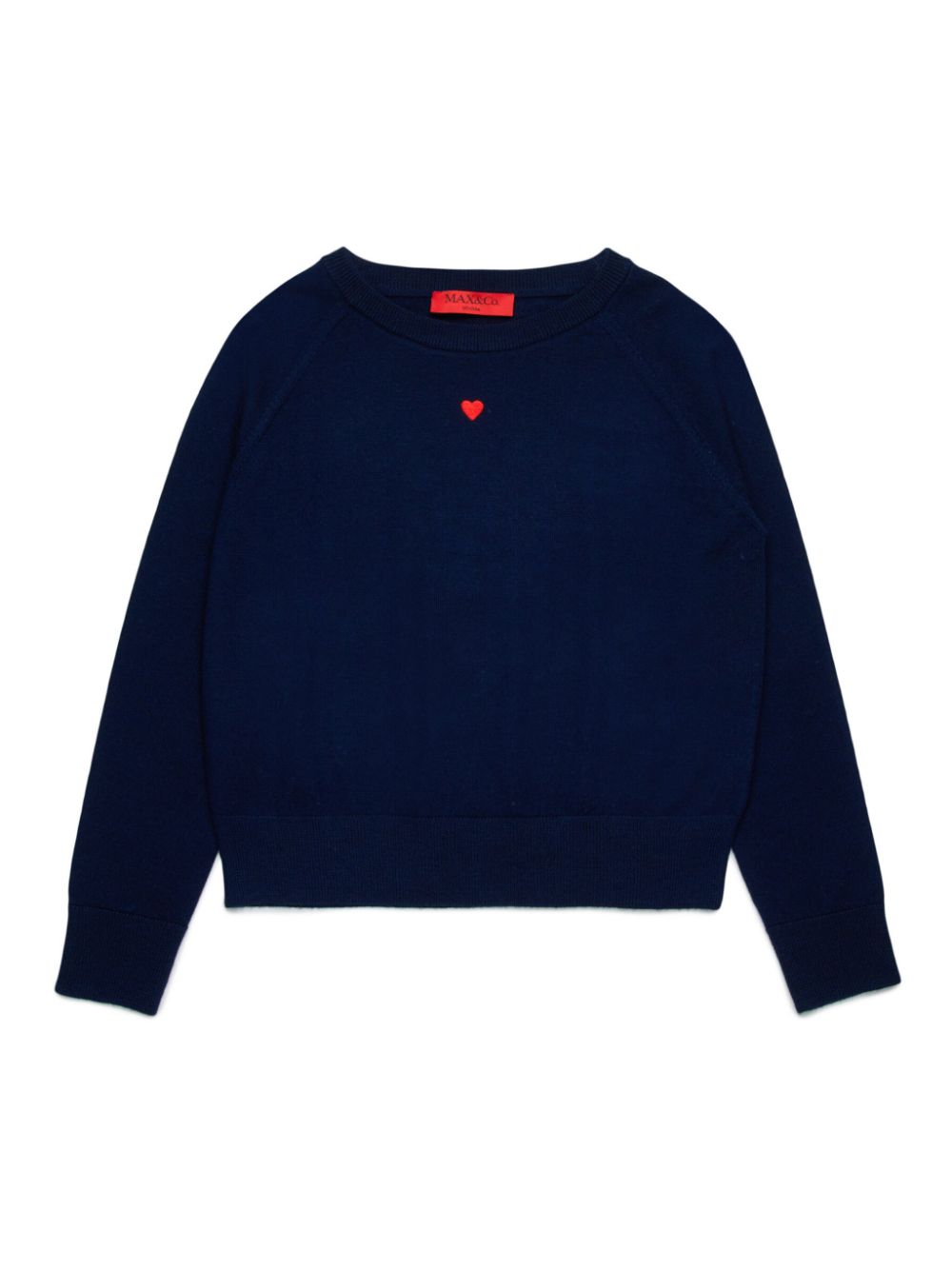 MAX&Co. Kids wool crew-neck sweater - Blue von MAX&Co. Kids