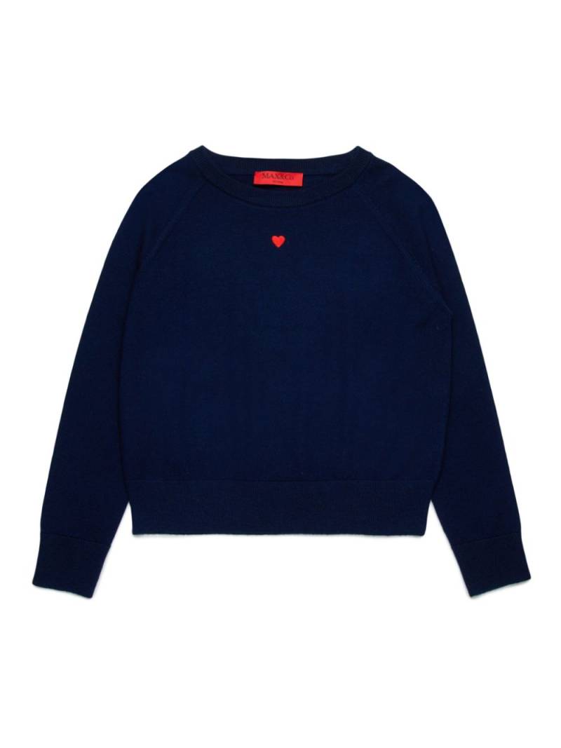 MAX&Co. Kids wool crew-neck sweater - Blue von MAX&Co. Kids