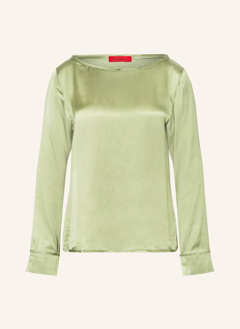 Max & Co. Blusenshirt Oggeri Aus Satin gruen von MAX & Co.
