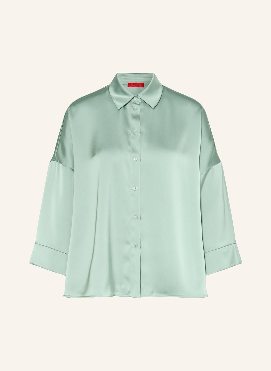 Max & Co. Hembluse Sbembo Aus Satin gruen Max & Co. Hembluse Sbembo Aus Satin gruen von MAX & Co.