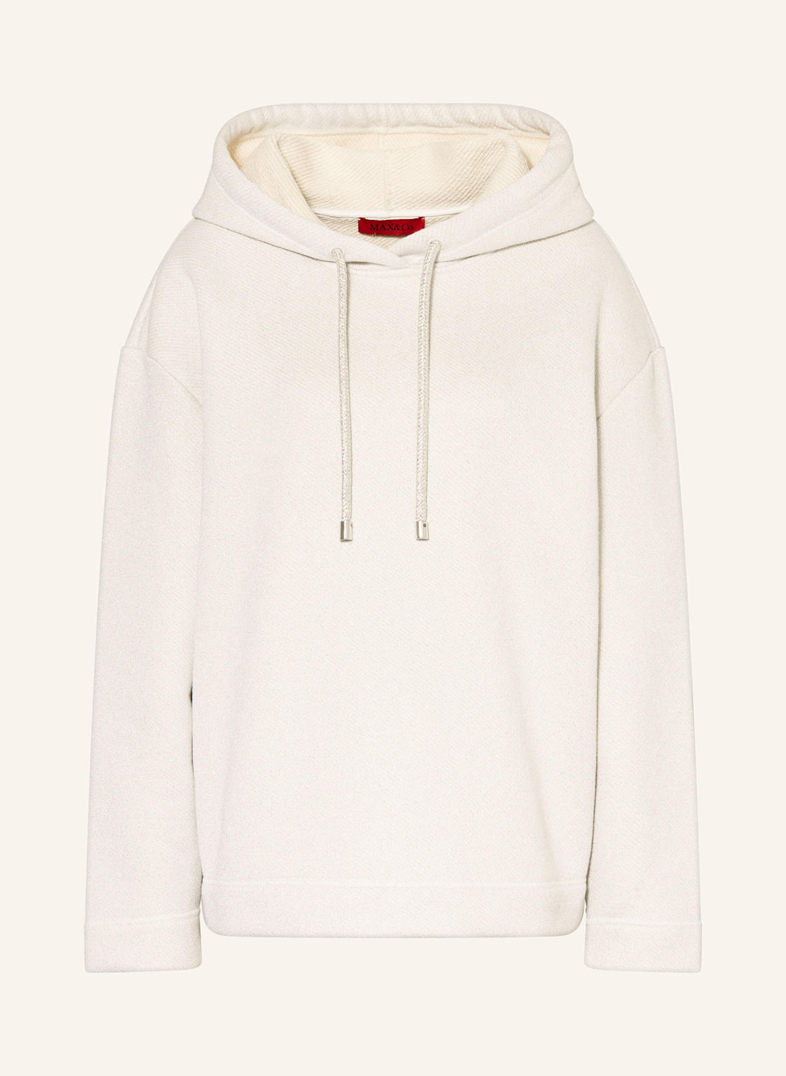 Max & Co. Hoodie Fiorire Mit Glitzergarn silber von MAX & Co.