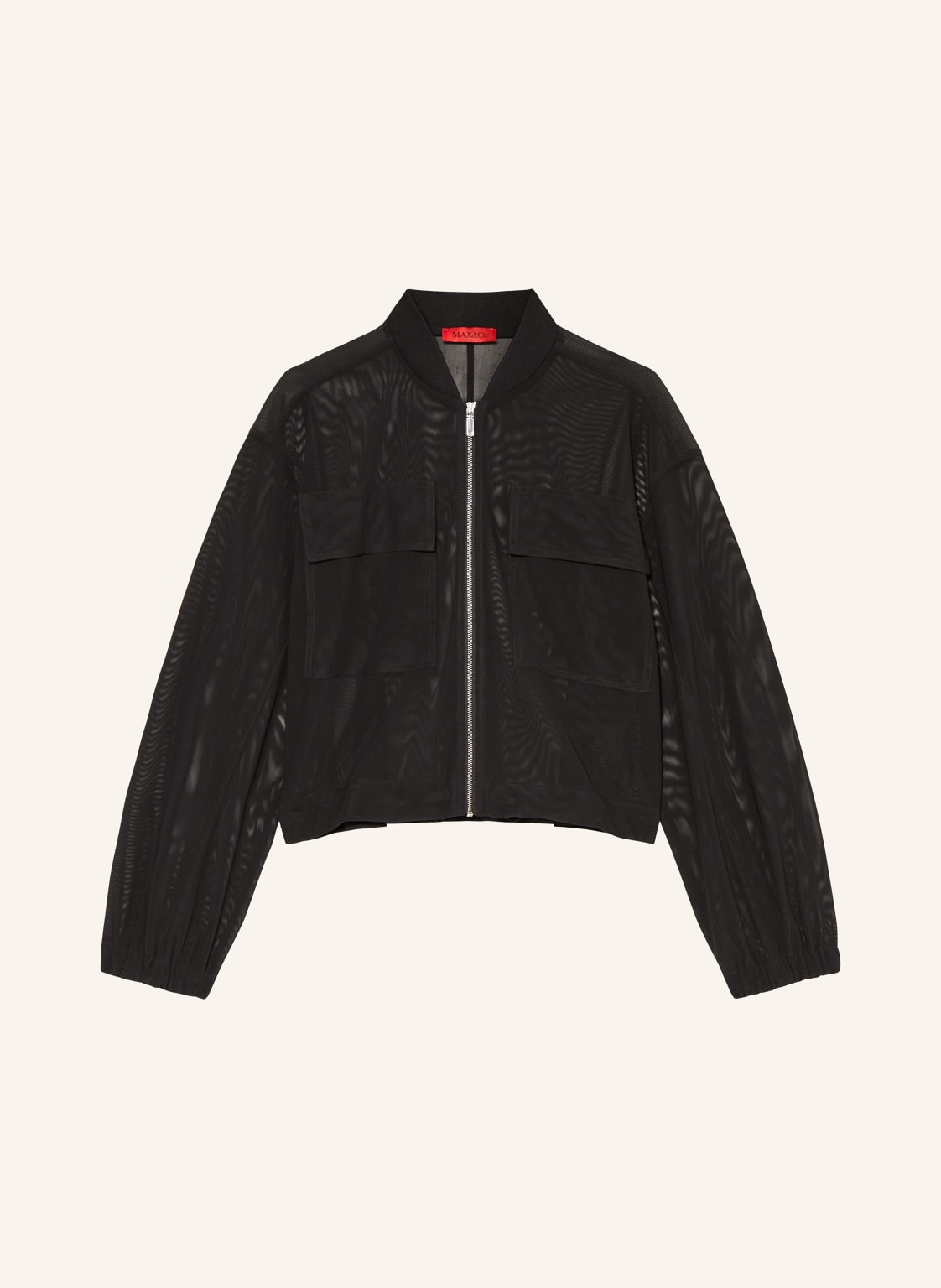 Max & Co. Mesh-Blouson Silvano schwarz von MAX & Co.