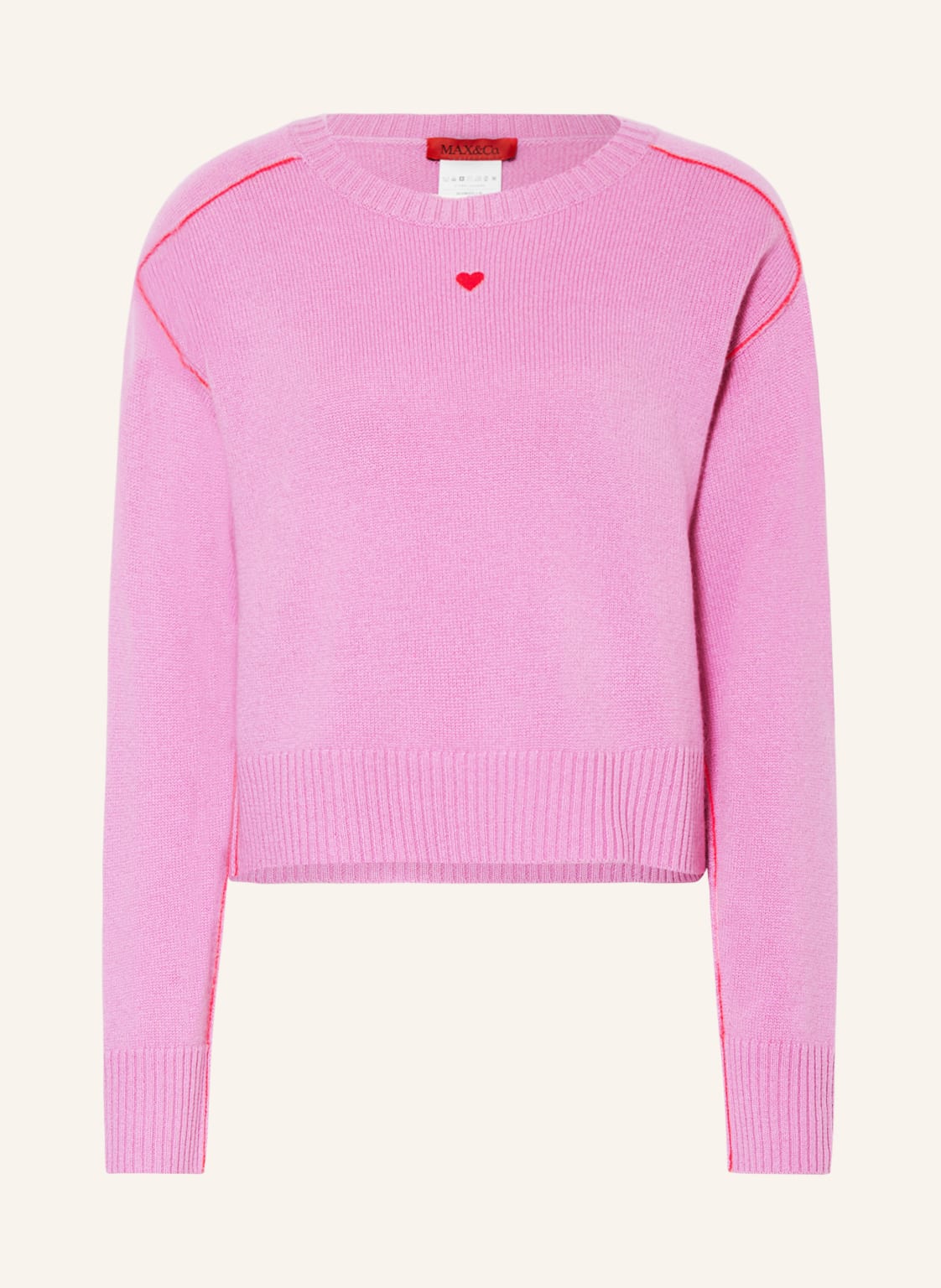 Max & Co. Oversized-Pullover Park Aus Cashmere pink von MAX & Co.