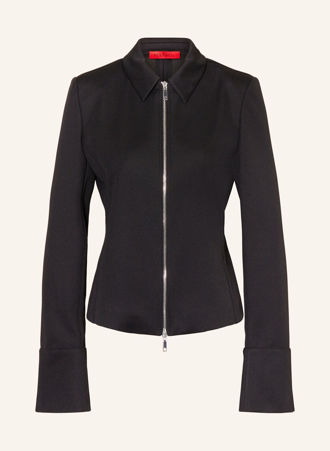 Max & Co. Piqué-Jacke Andorra schwarz Max & Co. Piqué-Jacke Andorra schwarz von MAX & Co.