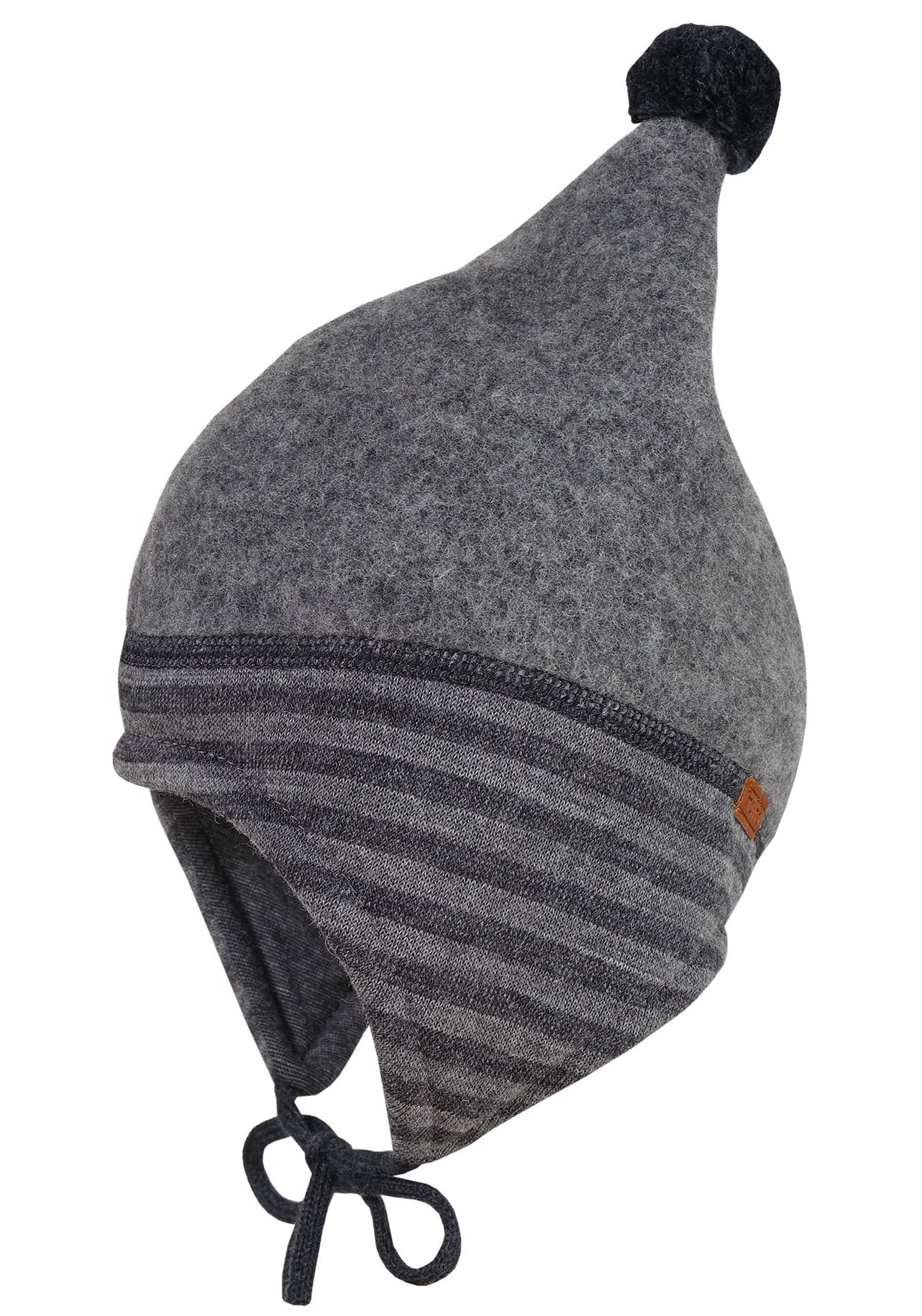 MAXIMO Fleecemütze, aus Wollfleece mit Pompon und Bindeband MAXIMO Fleecemütze, aus Wollfleece mit Pompon und Bindeband von MAXIMO