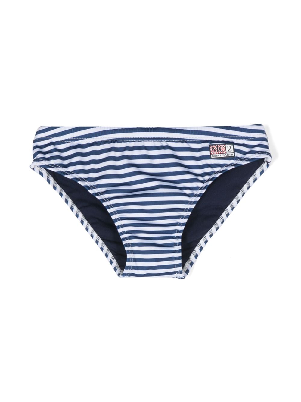 MC2 Saint Barth Kids Billy striped swim trunks - Blue von MC2 Saint Barth Kids