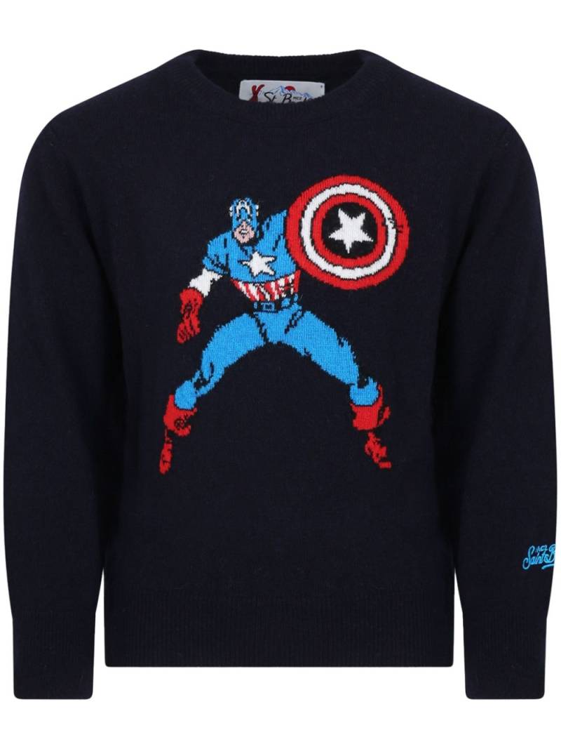 MC2 Saint Barth Kids Captain America sweatshirt - Blue von MC2 Saint Barth Kids