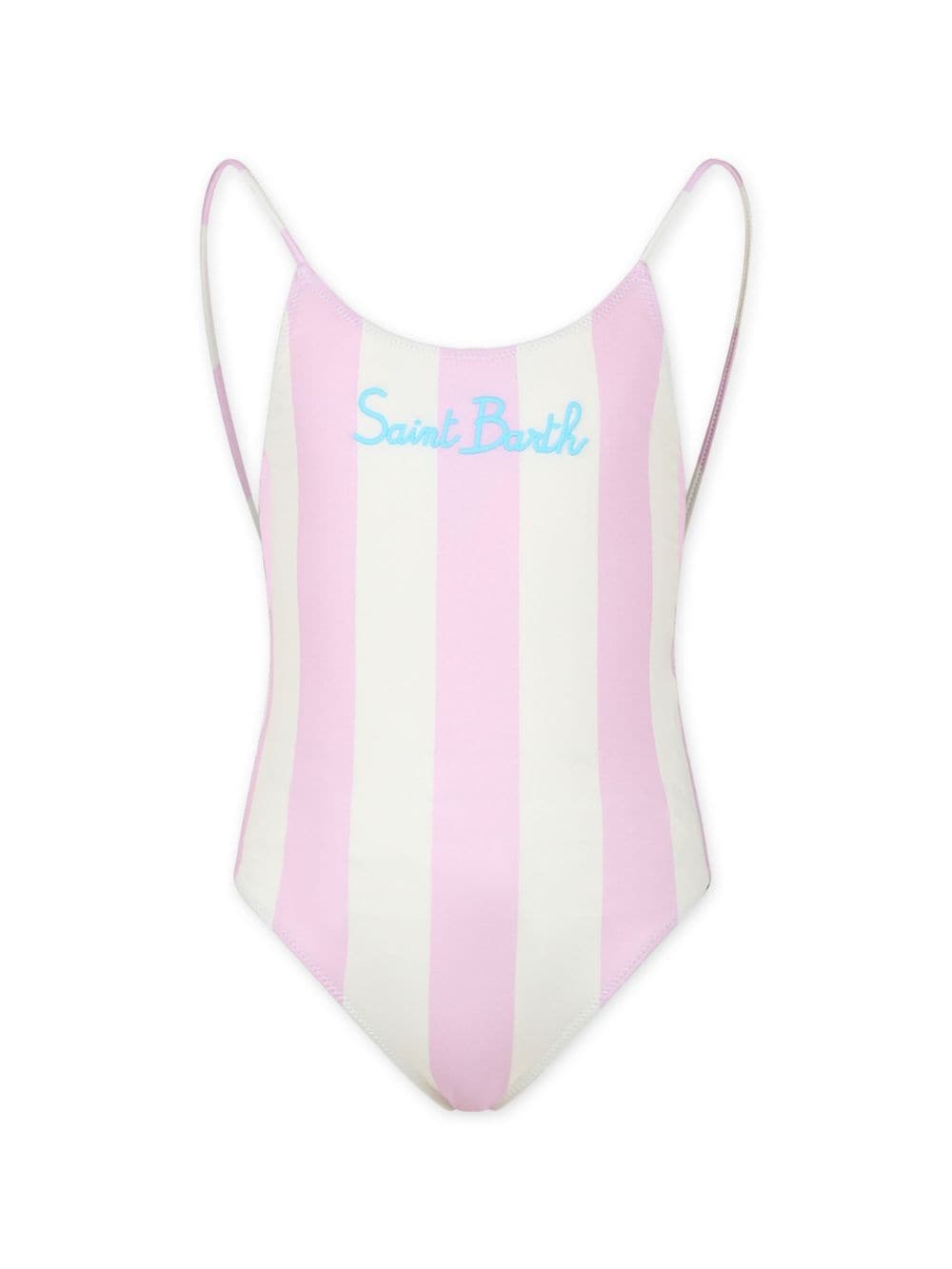 MC2 Saint Barth Kids Cecille Jr striped swimsuit - Purple von MC2 Saint Barth Kids