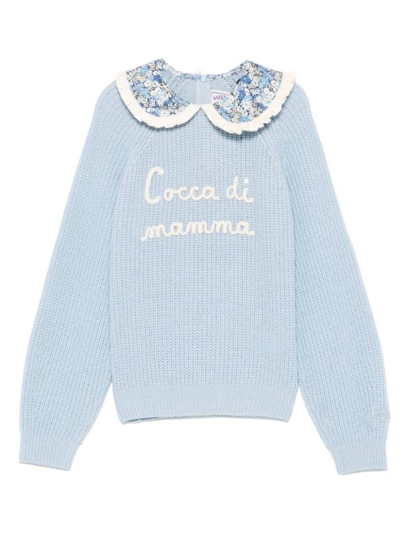 MC2 Saint Barth Kids Cocca di Mamma sweater - Blue von MC2 Saint Barth Kids