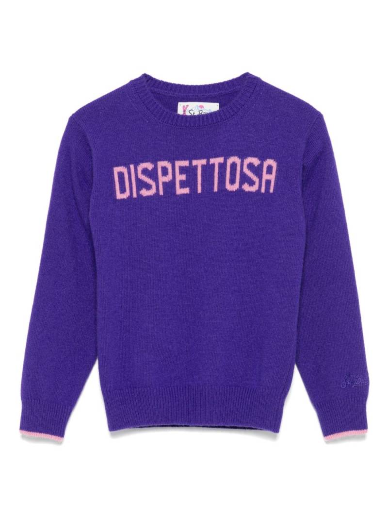 MC2 Saint Barth Kids Dispettosa-jacquard sweater - Purple von MC2 Saint Barth Kids