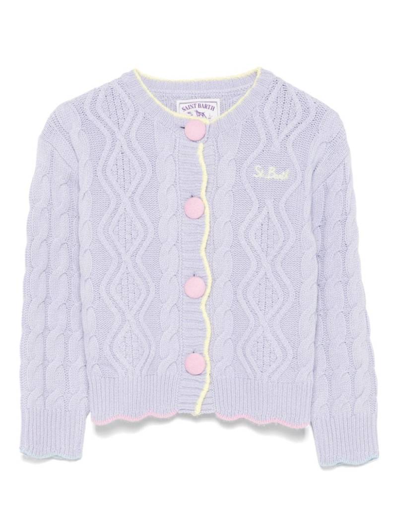 MC2 Saint Barth Kids Gretta cardigan - Purple von MC2 Saint Barth Kids