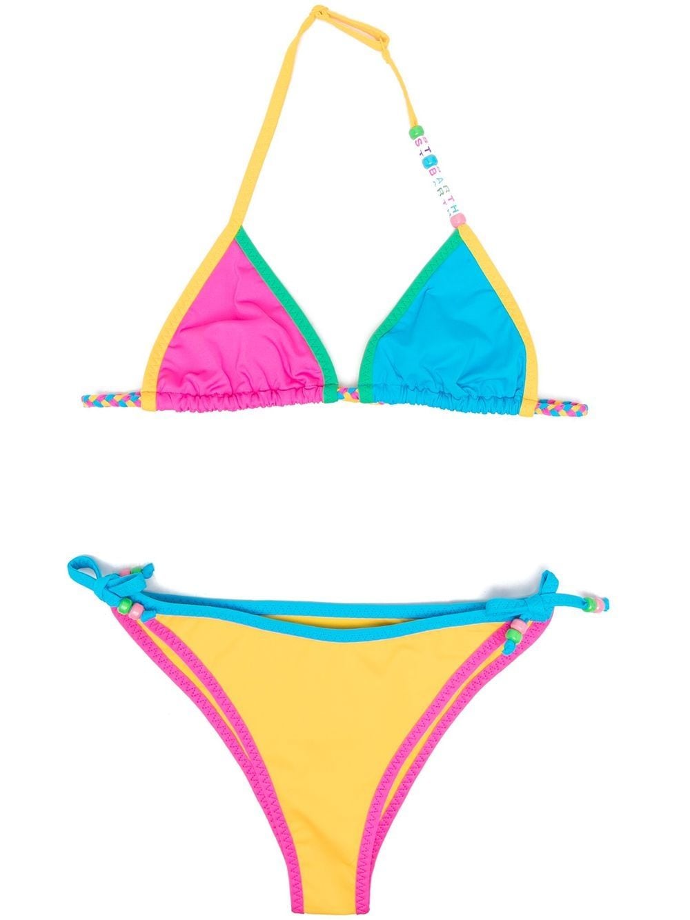 MC2 Saint Barth Kids Holly colour-block bikini - Yellow von MC2 Saint Barth Kids