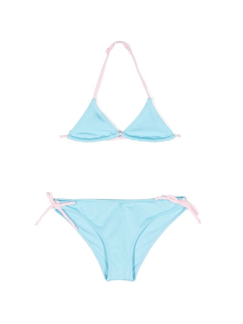 MC2 Saint Barth Kids Holly logo-embroidered bikini - Blue von MC2 Saint Barth Kids