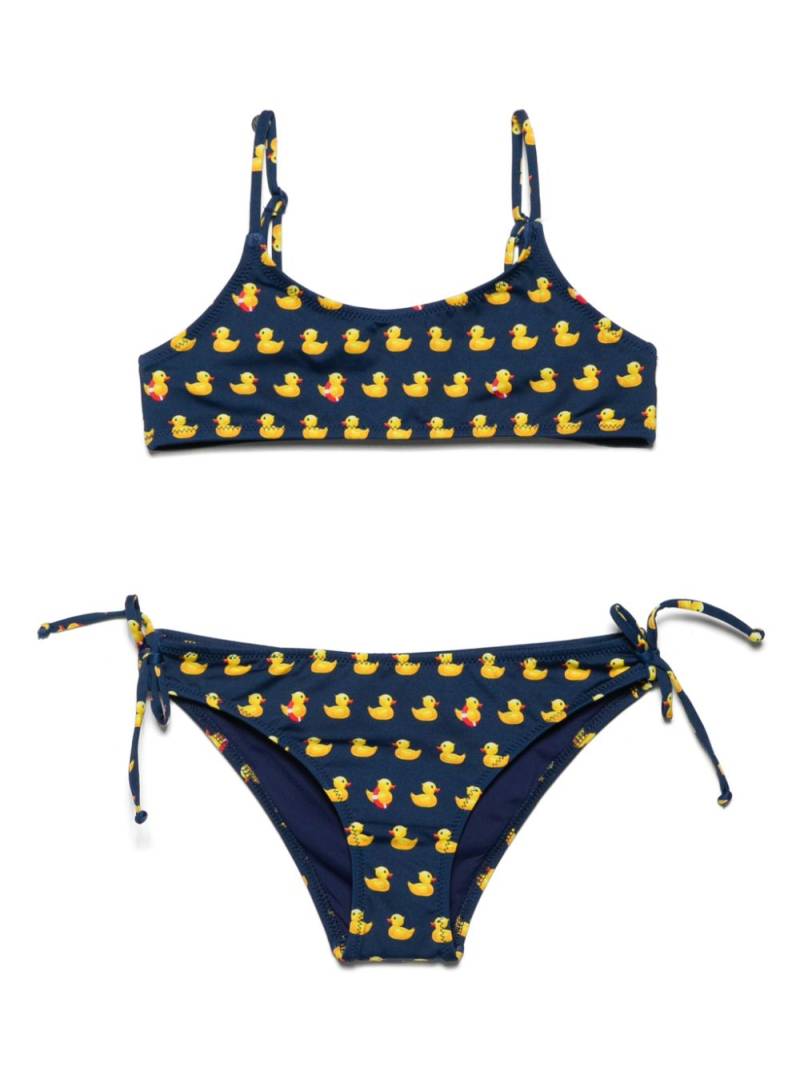 MC2 Saint Barth Kids Jaiden duck-print bikini - Blue von MC2 Saint Barth Kids