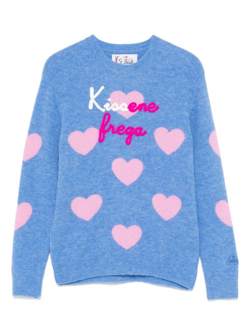 MC2 Saint Barth Kids Kiss ene Frega sweater - Blue von MC2 Saint Barth Kids