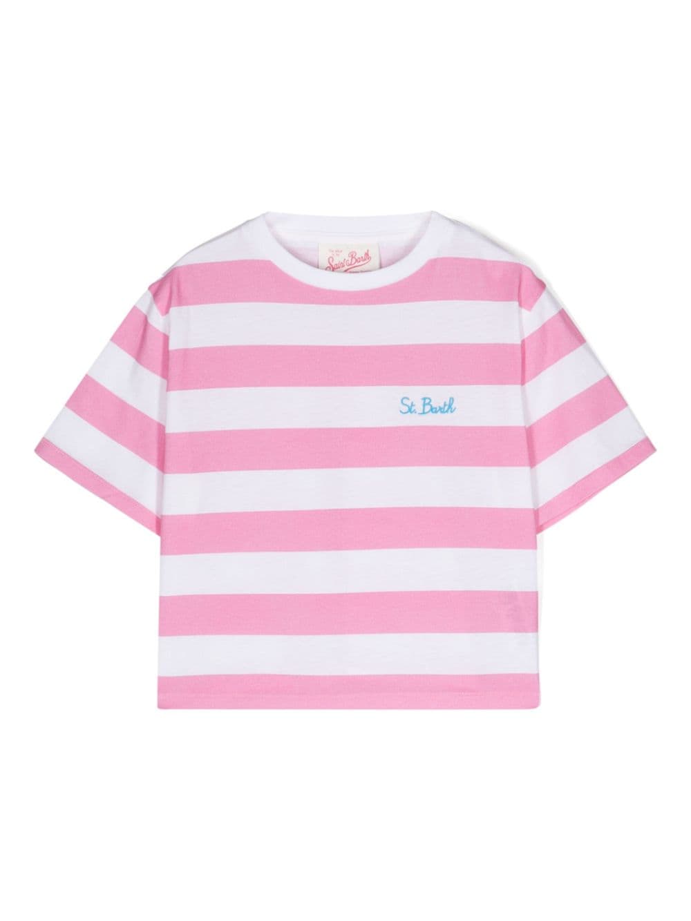 MC2 Saint Barth Kids Malia JR striped T-shirt - Pink von MC2 Saint Barth Kids