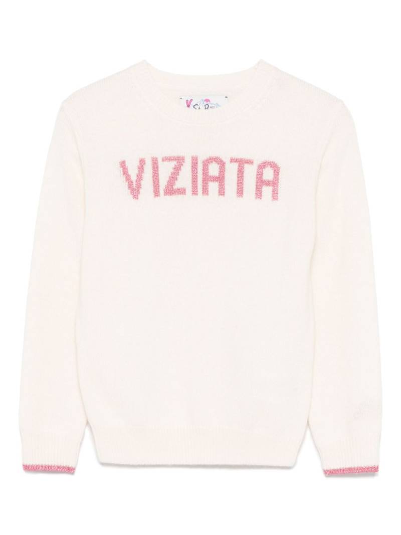 MC2 Saint Barth Kids Princess sweater - White von MC2 Saint Barth Kids