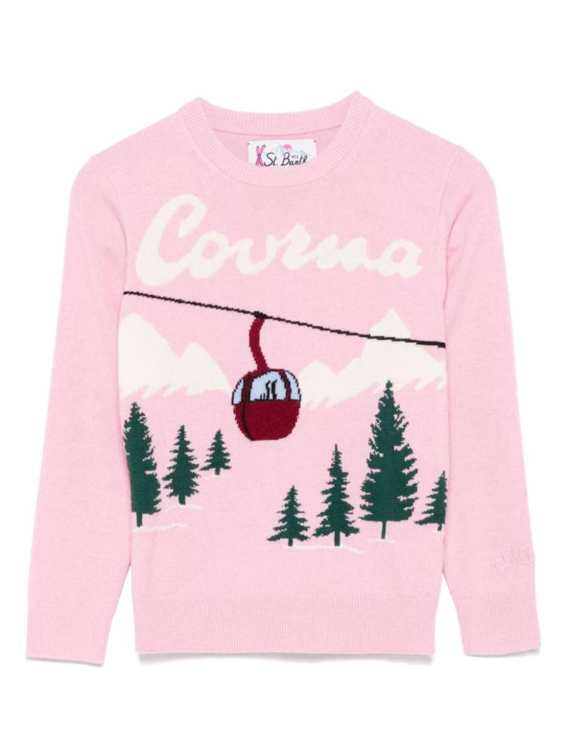 MC2 Saint Barth Kids Princess with Courma sweater - Pink von MC2 Saint Barth Kids