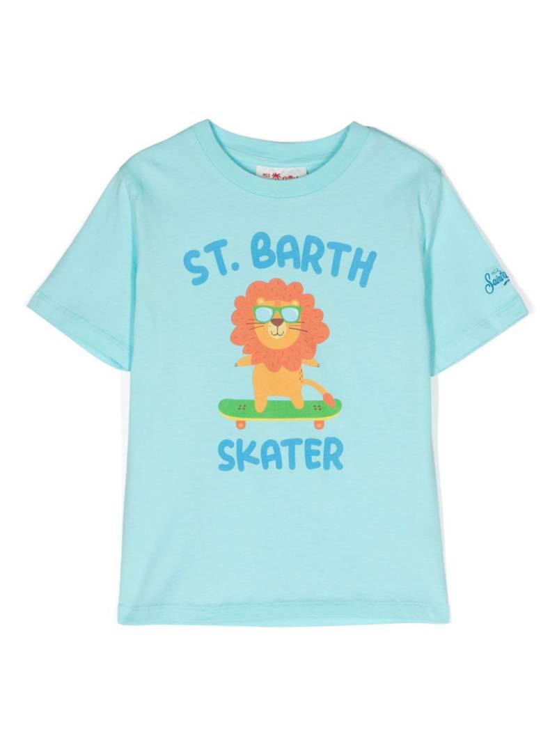 MC2 Saint Barth Kids Skater organic cotton T-shirt - Blue von MC2 Saint Barth Kids