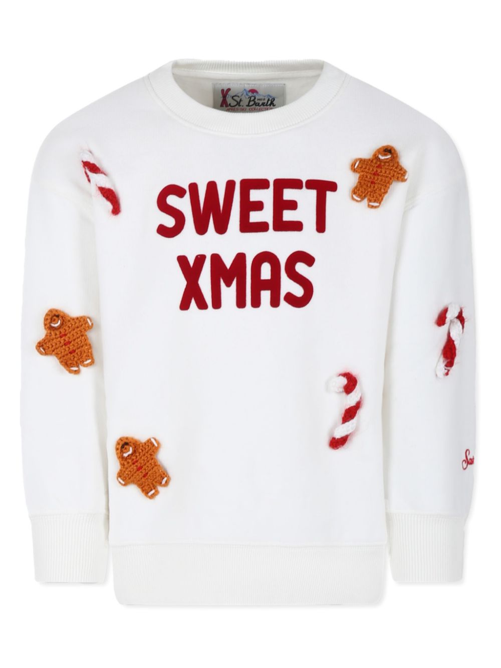 MC2 Saint Barth Kids appliqué-detail sweatshirt - White von MC2 Saint Barth Kids