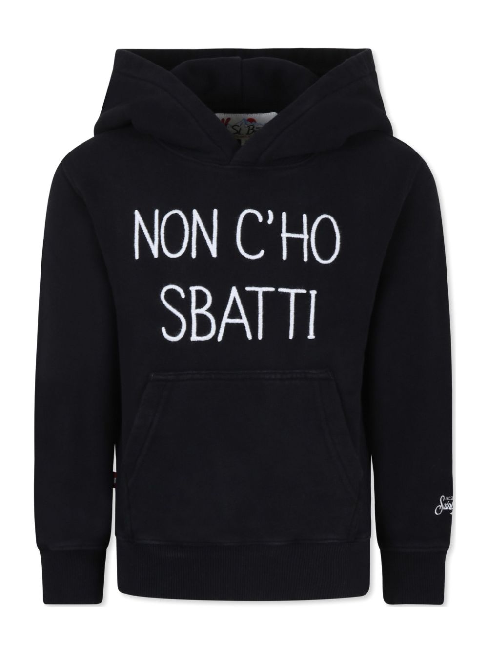 MC2 Saint Barth Kids embroidered hoodie - Black von MC2 Saint Barth Kids