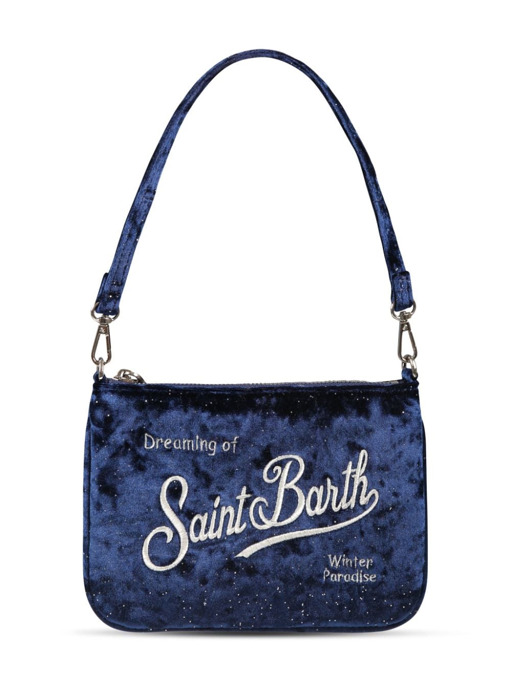 MC2 Saint Barth Kids embroidered-logo shoulder bag - Blue von MC2 Saint Barth Kids