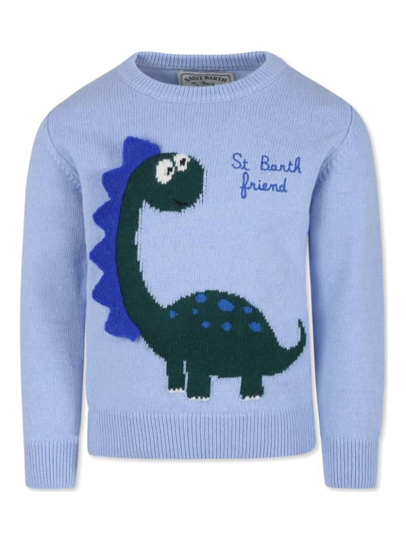 MC2 Saint Barth Kids embroidered logo sweater - Blue von MC2 Saint Barth Kids