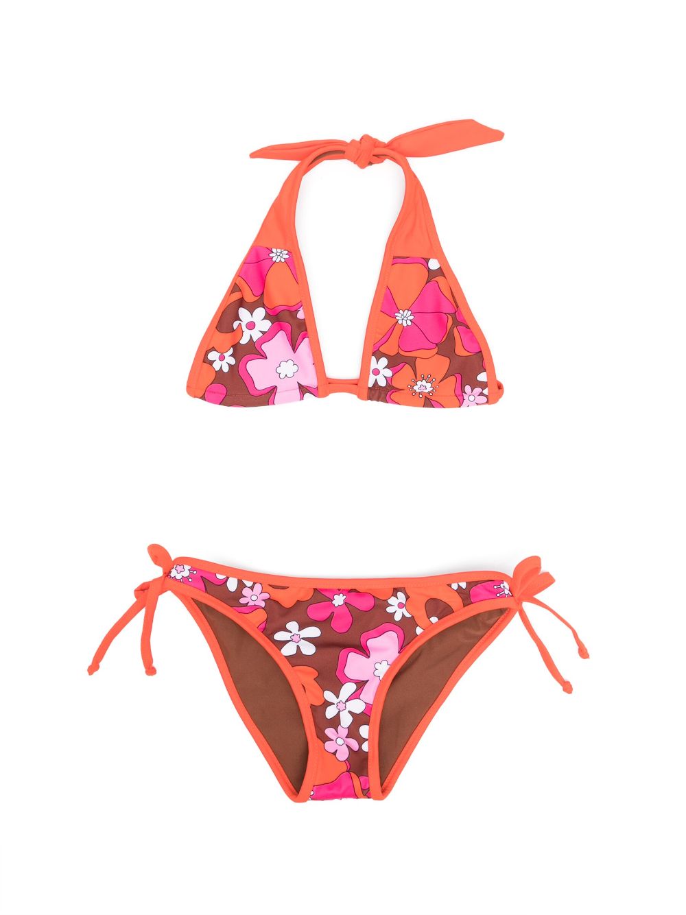 MC2 Saint Barth Kids floral-print bikini set - Red von MC2 Saint Barth Kids