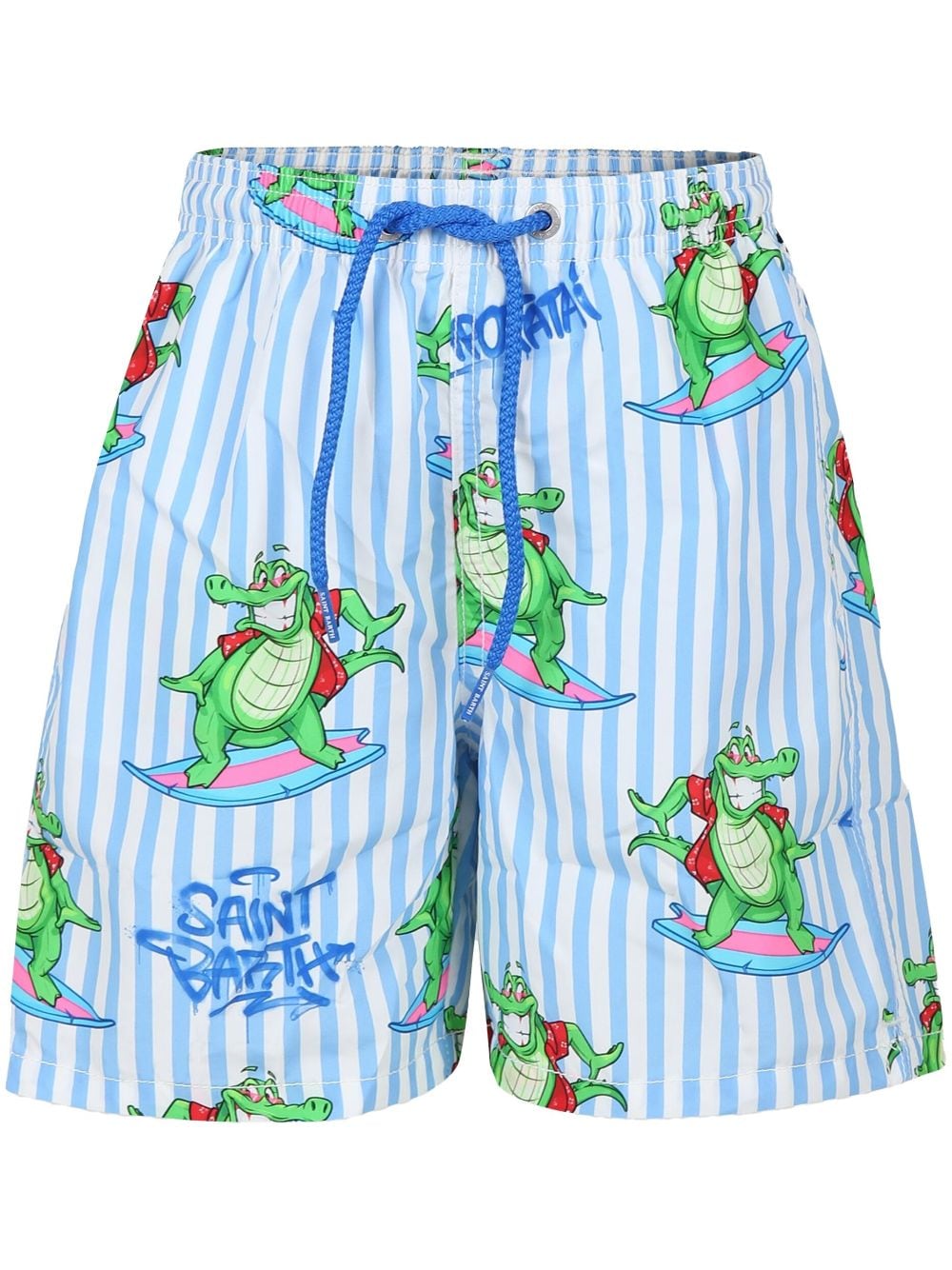 MC2 Saint Barth Kids graphic-print swim shorts - White von MC2 Saint Barth Kids