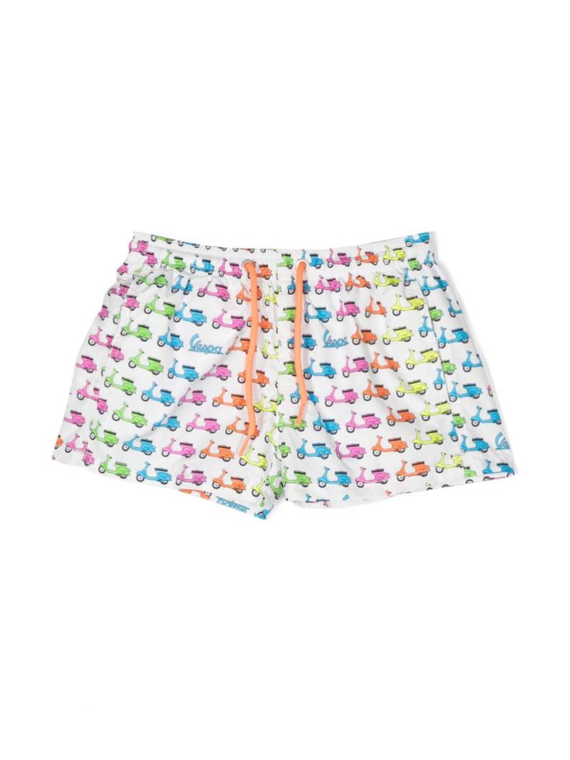 MC2 Saint Barth Kids graphic-print swim shorts - White von MC2 Saint Barth Kids