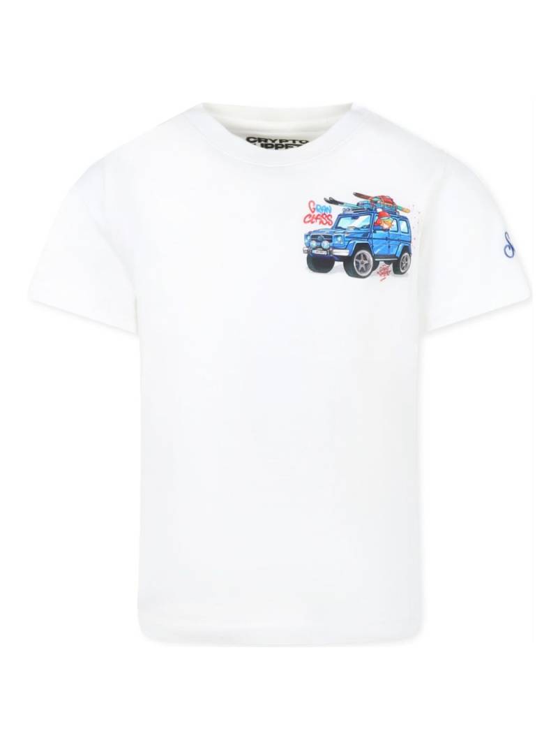 MC2 Saint Barth Kids graphic print t-shirt - White von MC2 Saint Barth Kids