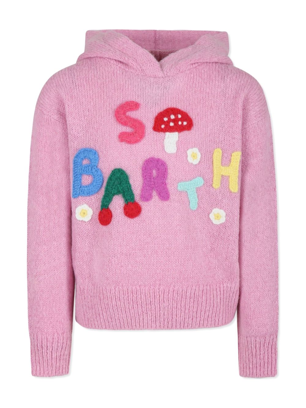 MC2 Saint Barth Kids logo-patch hoodie - Pink von MC2 Saint Barth Kids