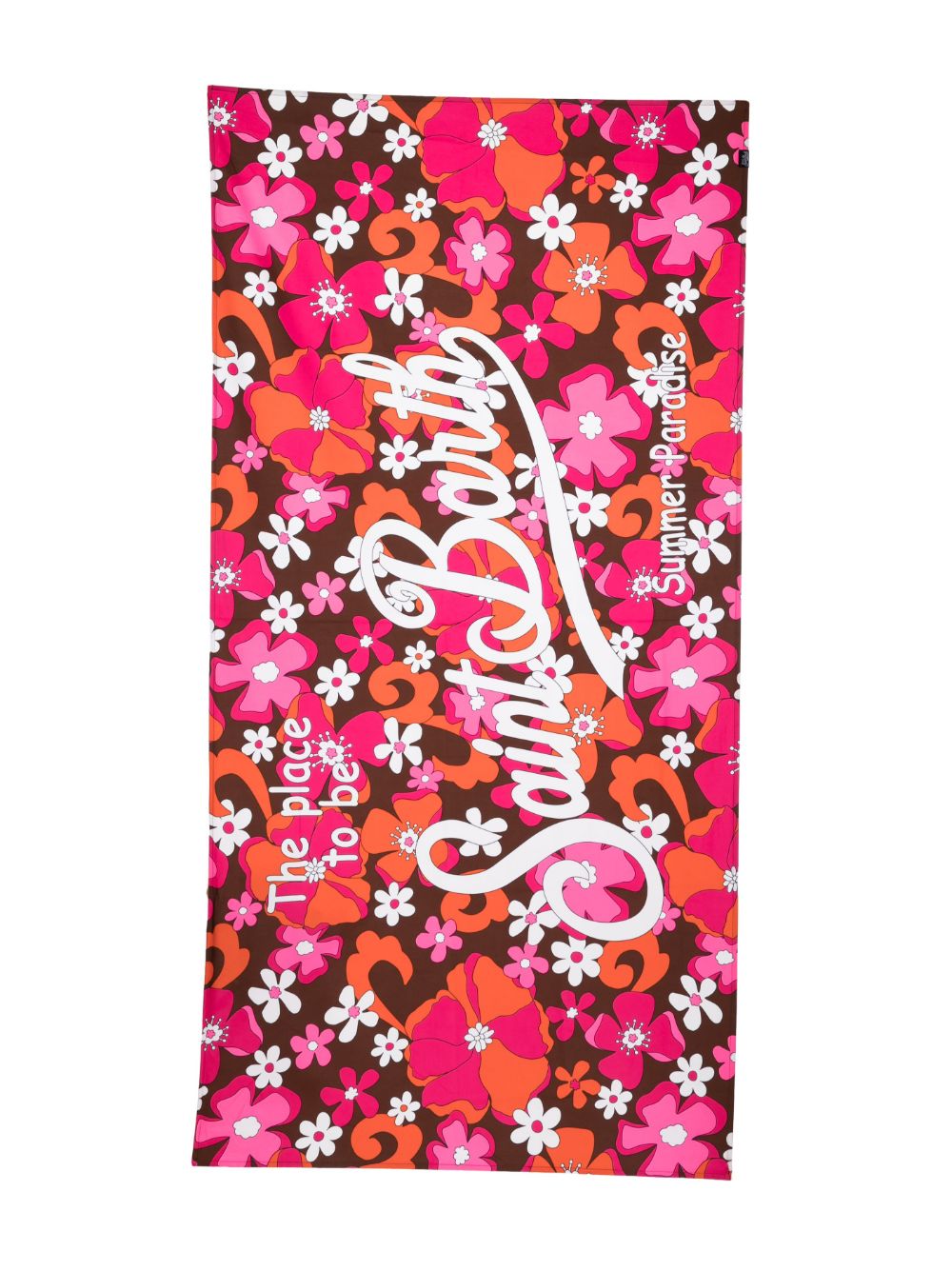 MC2 Saint Barth Kids logo-print beach towel - Pink von MC2 Saint Barth Kids