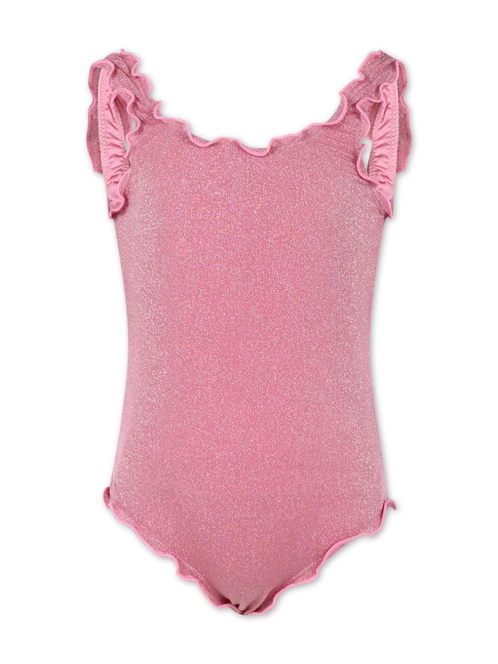 MC2 Saint Barth Kids lurex ruched swimsuit - Pink von MC2 Saint Barth Kids